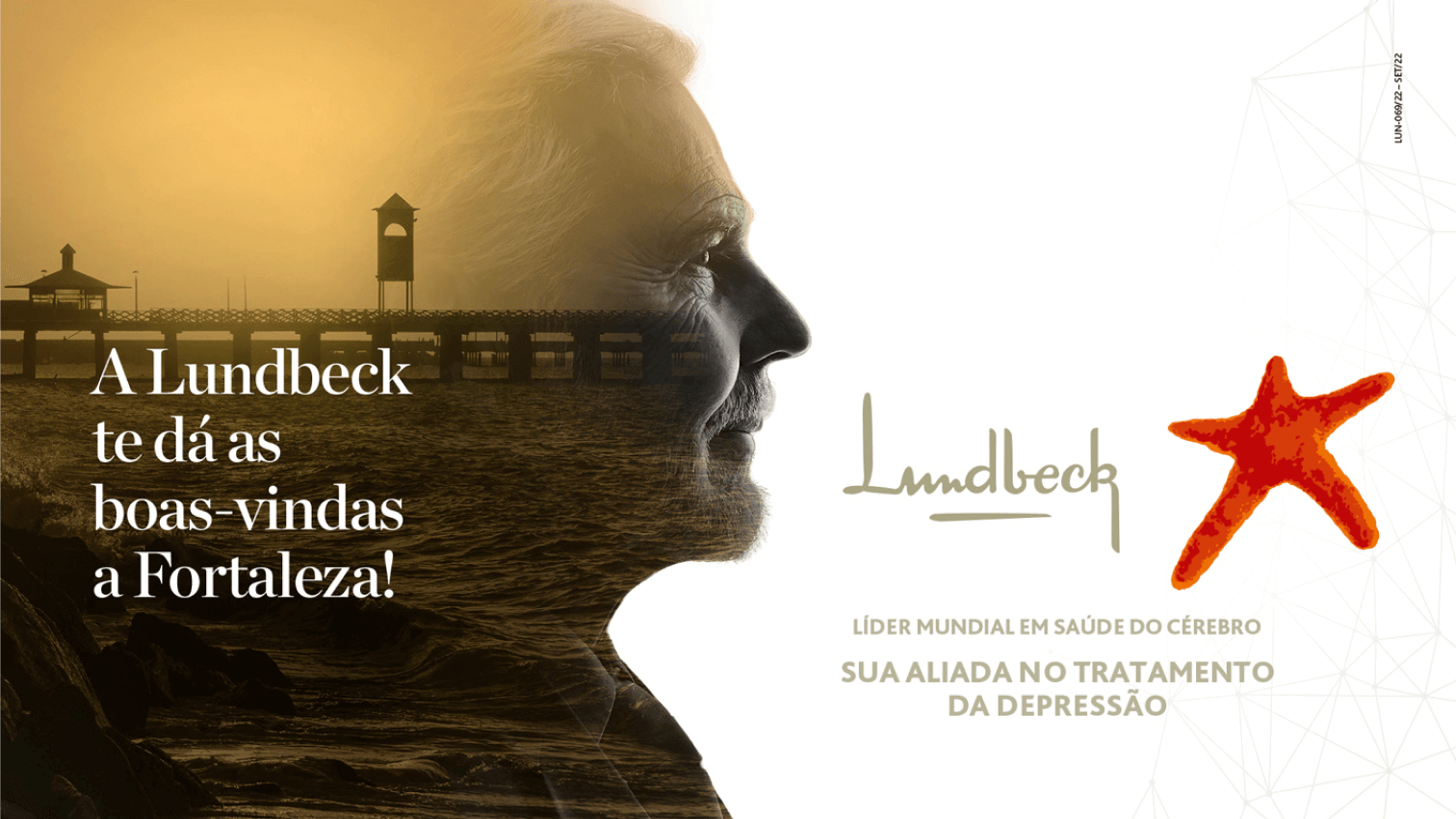 Ação publicitária realizada pela VX Comunicação para a marca Lundbeck no Aeroporto Internacional de Fortaleza – CE, durante o congresso anual de psiquiatria.